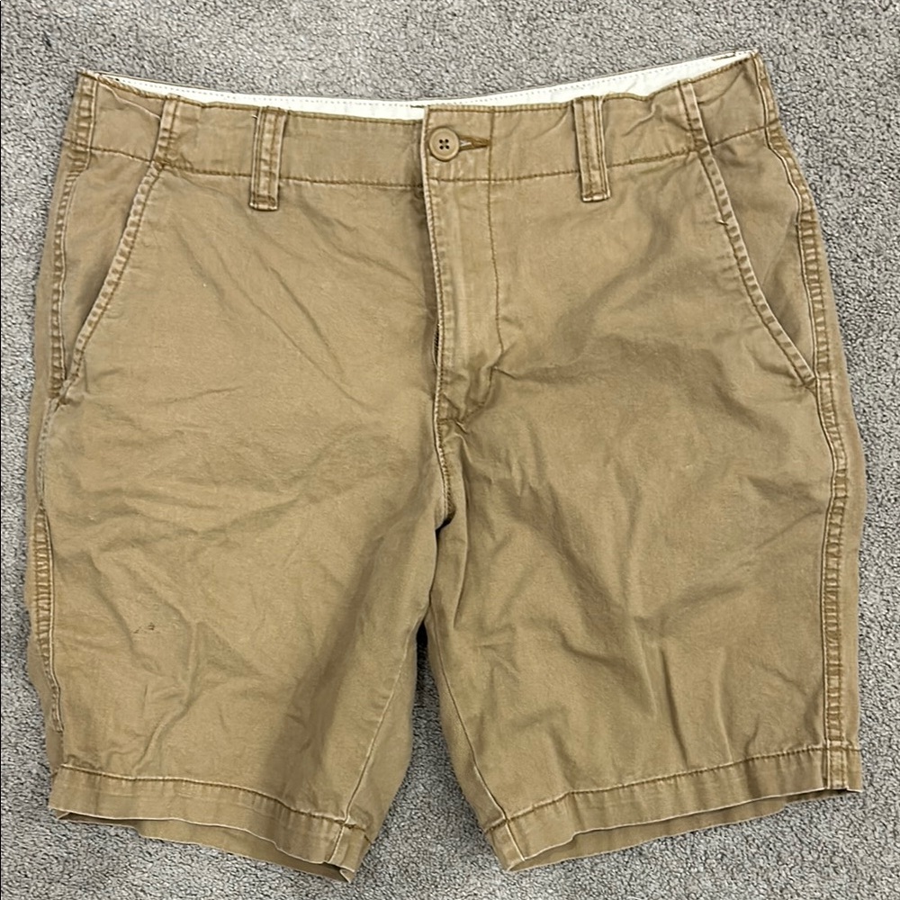 Old Navy Tan Flat Front Shorts